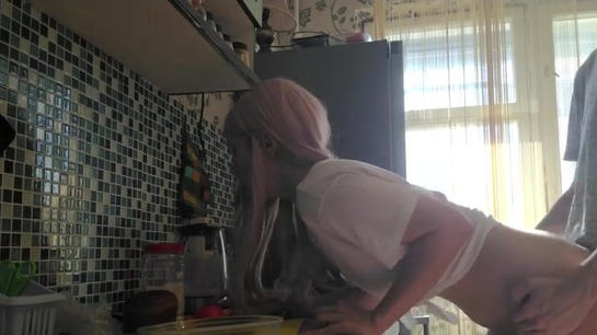 My Stepsister Let Me Fuck Her Ass Right On The Kitchen Table!