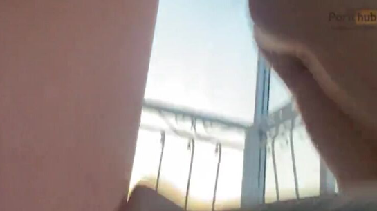 Fucking my drunk wife on the balcony where anyone could see