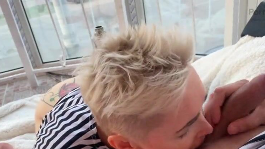 Fucking my drunk wife on the balcony where anyone could see