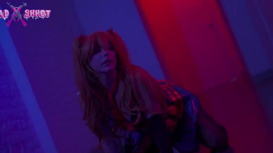 Sexy redhead cosplay babe with a tight juicy pussy