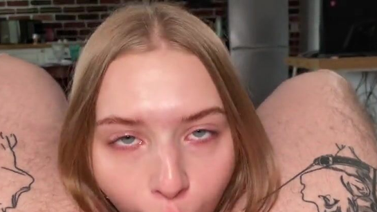 Real Russian couple homemade POV sex filmed on a phone