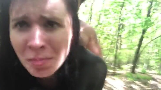 Horny Russian Woman Gets Fucked During Forest Walk!