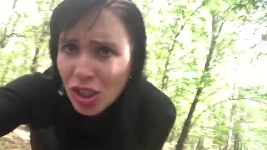 Horny Russian Woman Gets Fucked During Forest Walk!