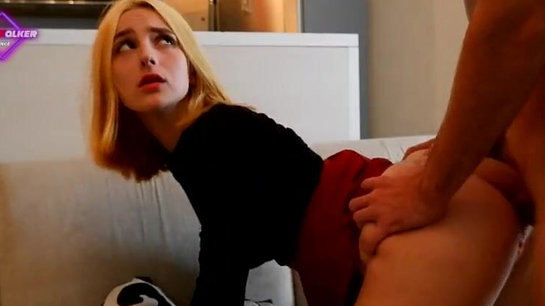 He Wanted To Watch TV But She Needed Hard Sex!