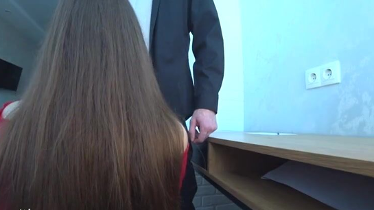 Curvy Student With Plump Ass Fucked Her Professor Hard!