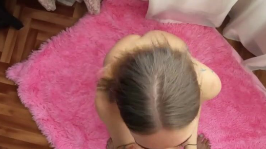 Sloppy POV Blowjob Ends With Cum Shot Deep In Her Mouth!