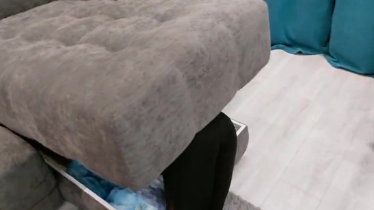 Lucky Guy's Stepsister Got Stuck In The Couch And Begged For Cock!