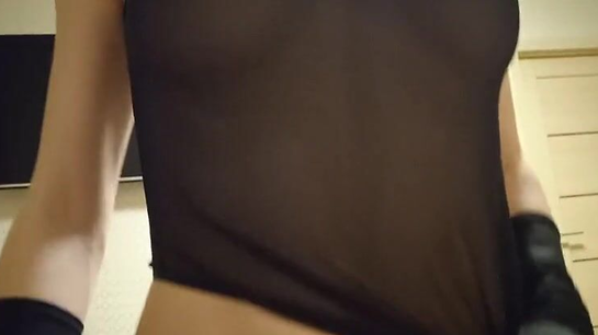 Russian Slut Talks Dirty To Neighbor While Husband Is Out Of The House!