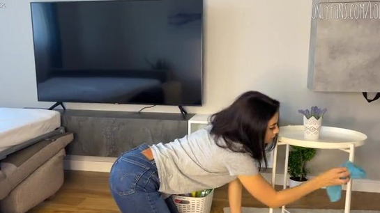 Busty Russian Student Cleaned Then Got Fucked Hard!