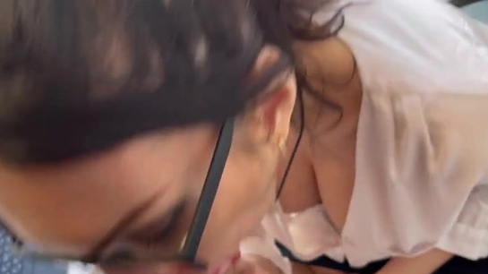 MILF Secretary Sucks Cock Like It's Her Last Day!