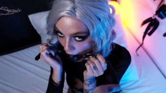 Masked Blonde Sucked Cock To The Beat... Deepthroat And Cumshot!
