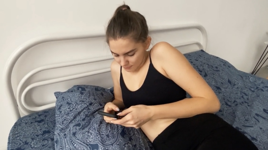 Cute Girl Needed To Work But Boyfriend Kept Fucking Her!