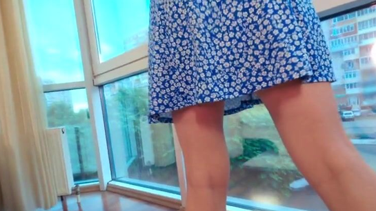 She Got Fucked Against Panoramic Window For All To See!