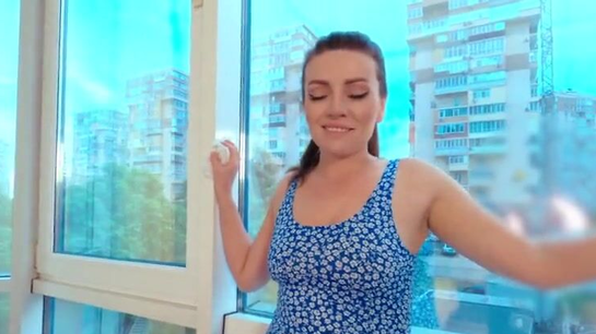 She Got Fucked Against Panoramic Window For All To See!