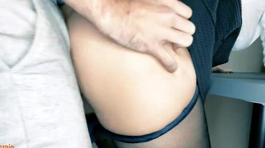 Cheating Secretary Takes Boss's Big Cock At Work!
