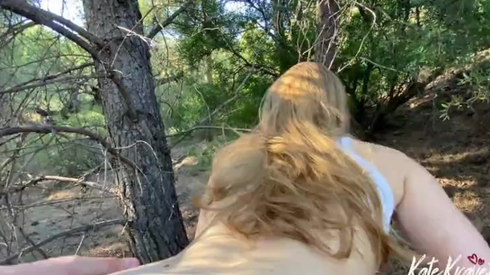 Quick POV Outdoor Fuck In Nature!