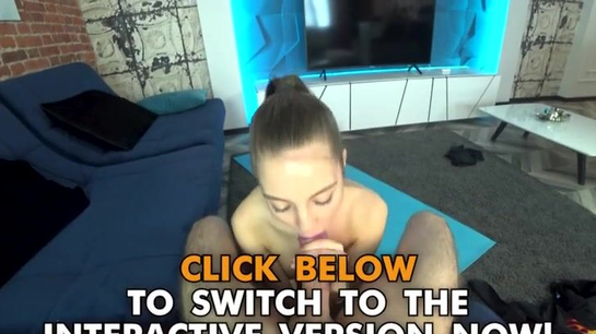 Flexible Russian Student Cums Hard During Yoga!