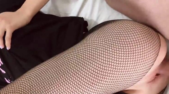 Cute College Girl Sucked And Fucked In Ripped Pantyhose!