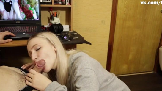 Russian Stepsister Caught Stepbro Watching Porn And Rode Him!