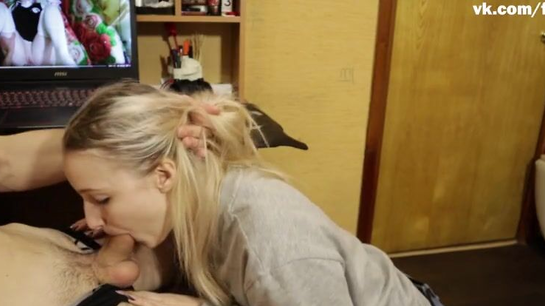 Russian Stepsister Caught Stepbro Watching Porn And Rode Him!