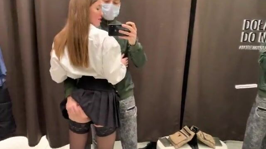 Extreme Changing Room Sex Got Us Both So Fucking Horny!