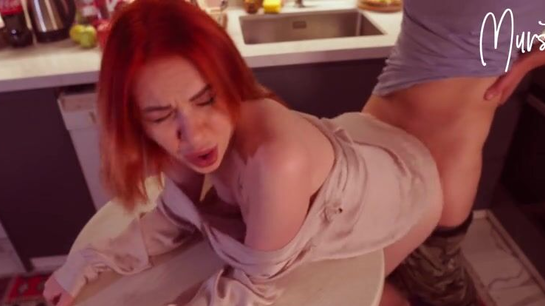 Stepmom Craved My Tongue On Her Pussy While I Cut Mango!