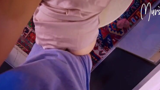 Stepmom Craved My Tongue On Her Pussy While I Cut Mango!