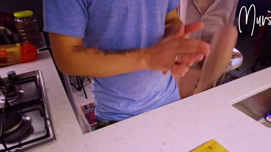 Stepmom Craved My Tongue On Her Pussy While I Cut Mango!