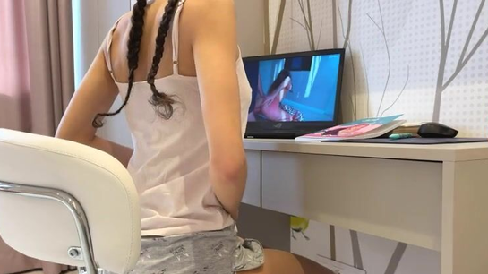 Caught Her Watching Porn... So I Fucked Her Brains Out Right There!