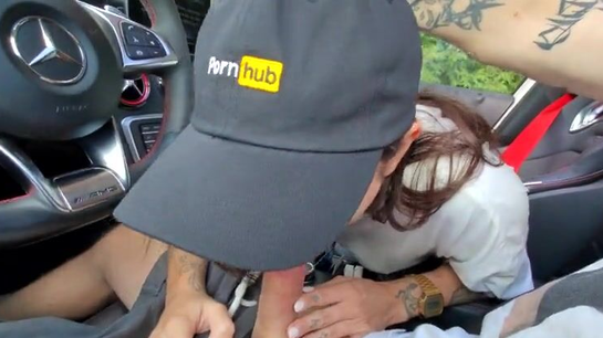 She Sucked My Dick For A Ride In My Mercedes... Then Swallowed Every Drop!