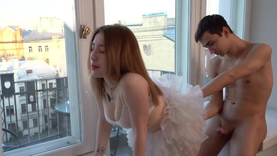 First Time In Her Tight Ass... She Took My Cock So Deep And Loved It!