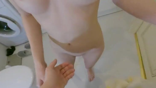 Couldn't Hold Back And Filled Her Juicy Pussy With Cum In The Shower!