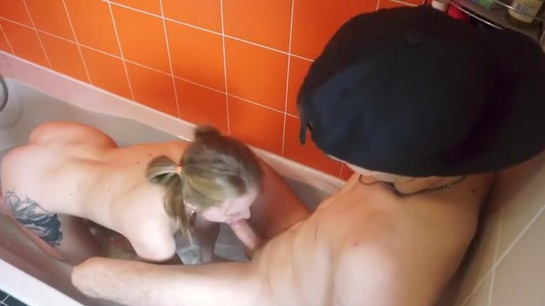 Creampied My Horny Wife In The Bathroom During Steamy Sex!