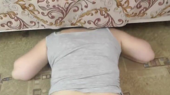 Thick Girl Stuck Under Bed Gets Her Fat Pussy Pounded!