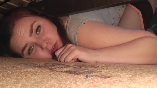 Thick Girl Stuck Under Bed Gets Her Fat Pussy Pounded!