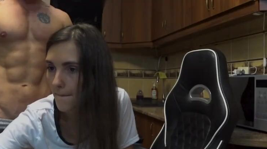 Real Kitchen Sex With Hot Girl And Her Boyfriend!