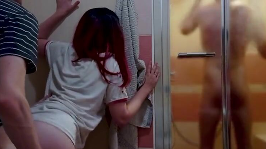 Cheating Wife Gets Fucked While Husband Showers...
