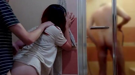 Cheating Wife Gets Fucked While Husband Showers...