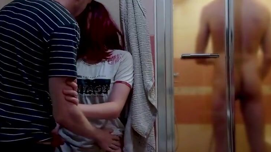 Cheating Wife Gets Fucked While Husband Showers...