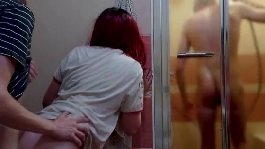 Cheating Wife Gets Fucked While Husband Showers...