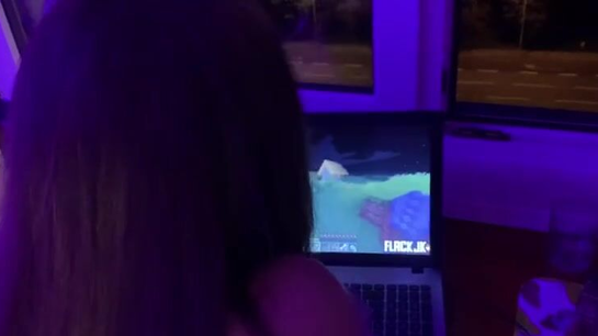 He Fucked His Girlfriend While She Was At The Computer!