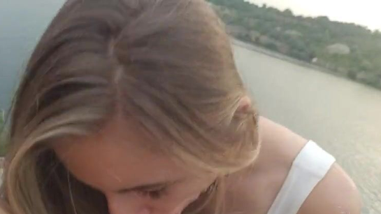 Hot Outdoor Blowjob With Amazing Quarry View!