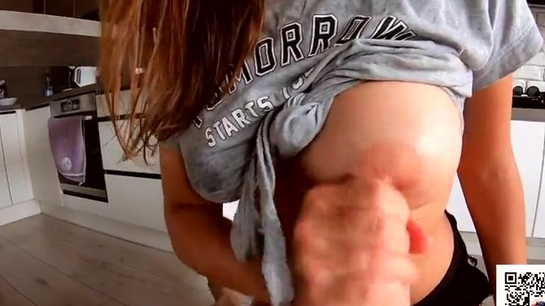 Busty Secretary Jerks His Cock And Moans Like A Total Slut!