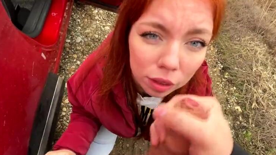 She Asked For A Ride... Paid With A Sloppy Wet Blowjob!