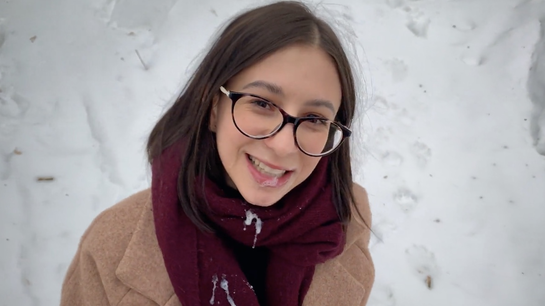 Cute Russian Girl Sucks Cock Outdoors And Swallows!