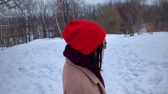 Cute Russian Girl Sucks Cock Outdoors And Swallows!