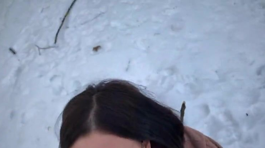 Cute Russian Girl Sucks Cock Outdoors And Swallows!