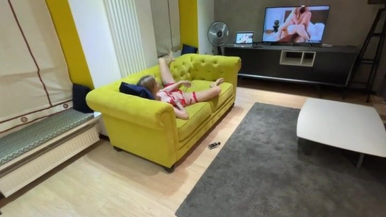 Husband Watches Wife Masturbate To Big Black Cock!