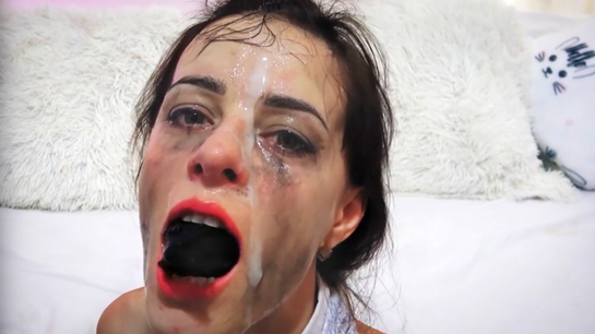 Slutty Natalie Takes Multiple Cumshots All Over Her Face!