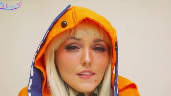 Sexy Blonde Cosplay Babe Fingers Herself On Camera!